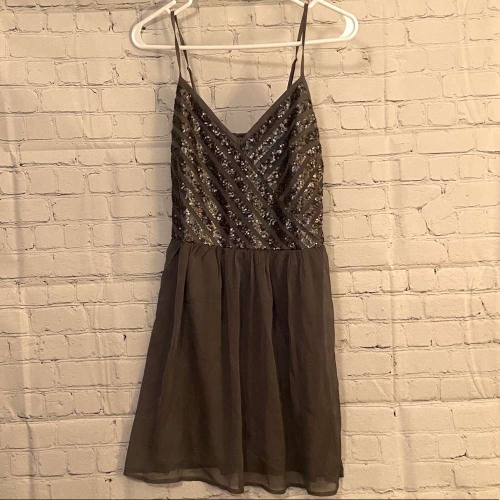 Hollister Grey Babydoll Dress